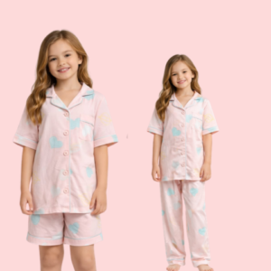 Pijama Americano Infantil em Malha de Algodão (3 peças)