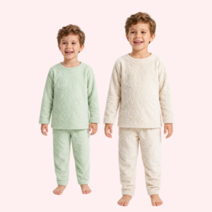 Pijama Infantil de Fleece 3D – Estampa Satélite