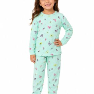 Pijama Infantil de Inverno em Malha 100% Algodão Estampado