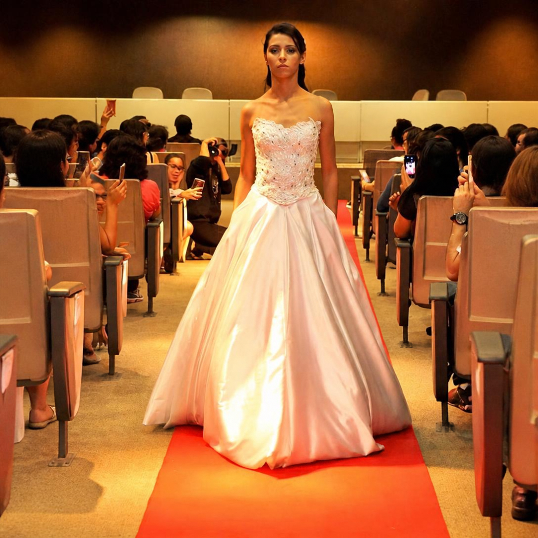 vestido de noiva com bolso nas laterais