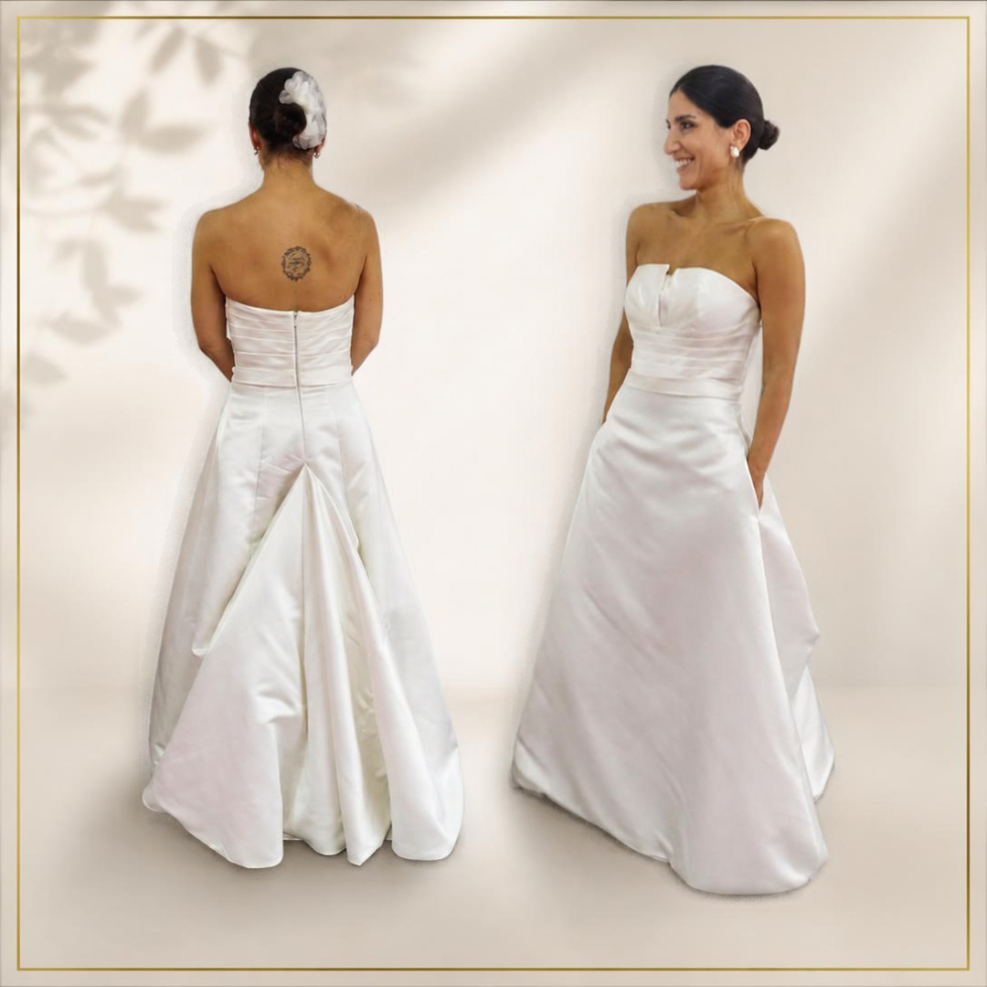 vestido de noiva com bolso