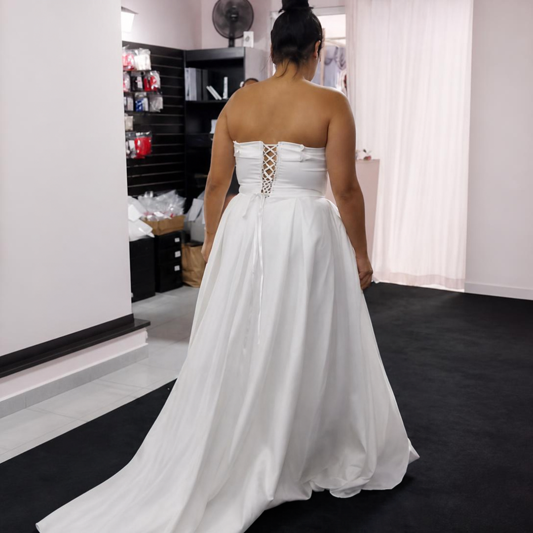 vestido de noiva costa nua