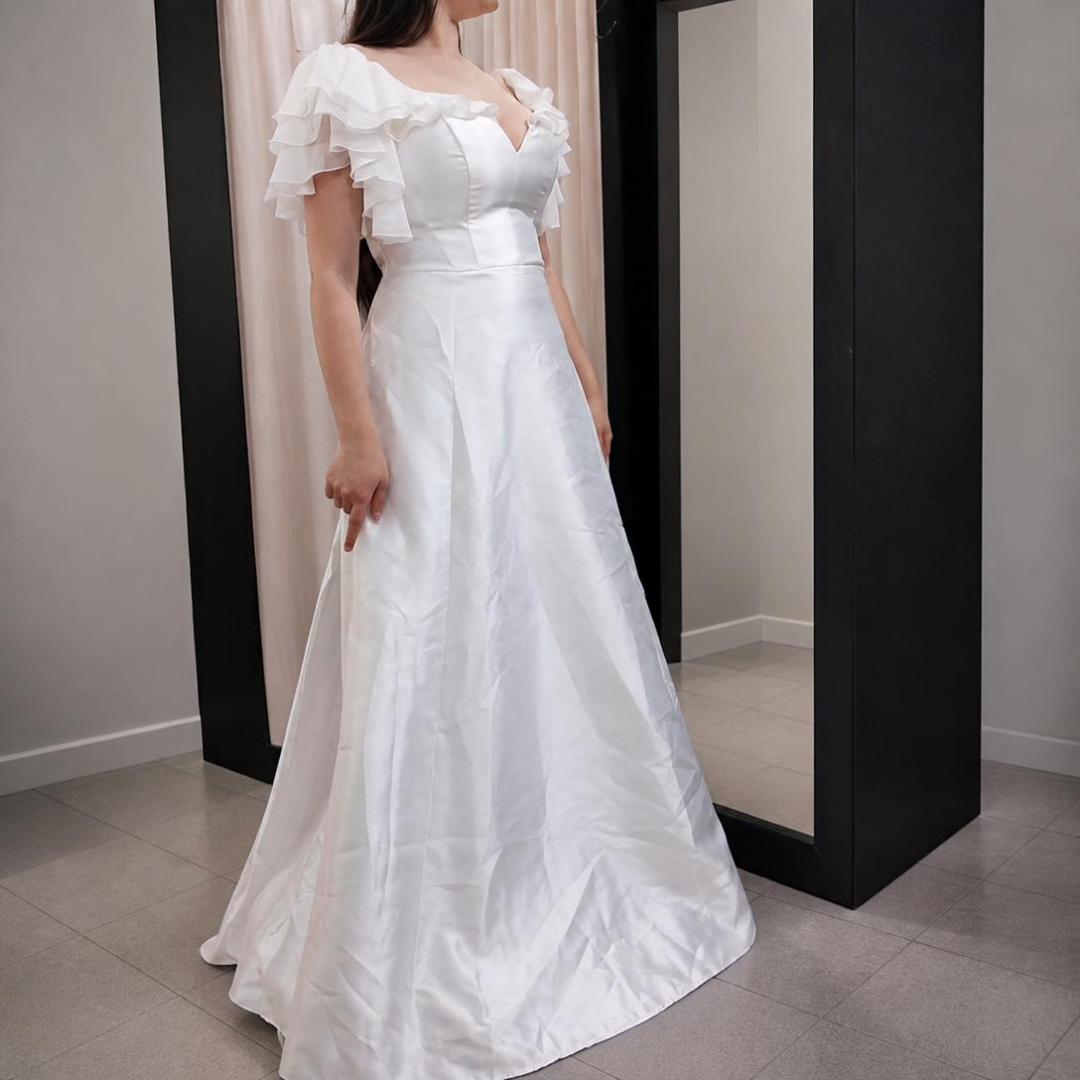 vestido de noiva decote V